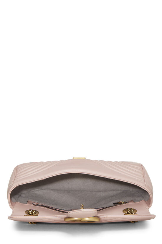 Pink Leather GG Marmont Shoulder Bag Small, , large image number 5