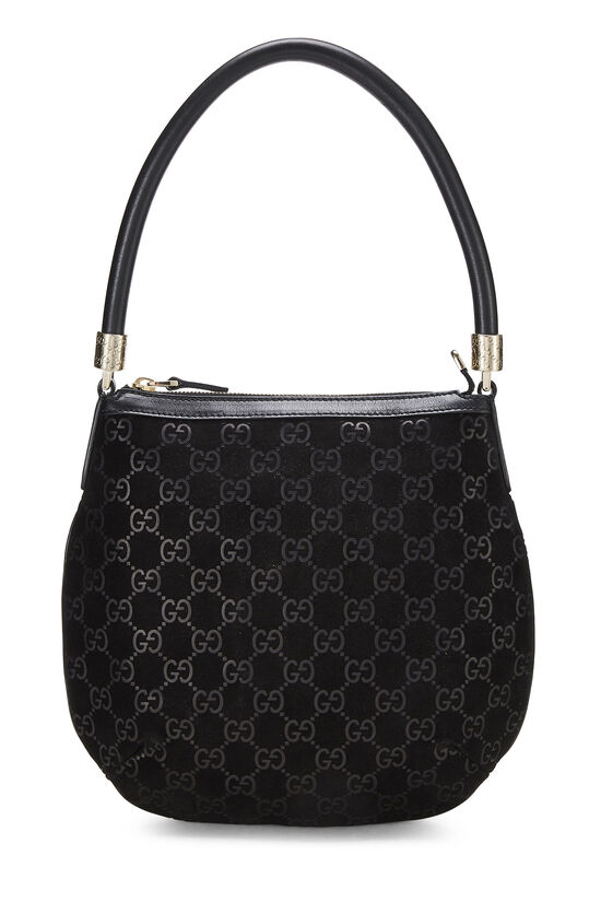 Black GG Suede Handbag Mini, , large image number 0