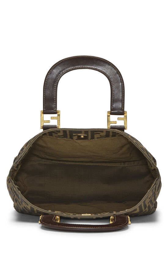 Brown Zucca Canvas Handbag Small, , large image number 5