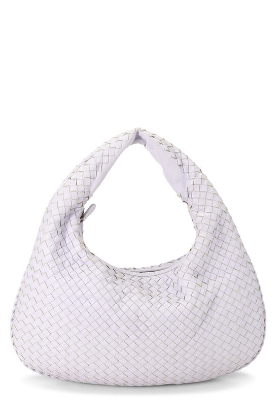 Purple Intrecciato Veneta Hobo Medium, , large image number 0
