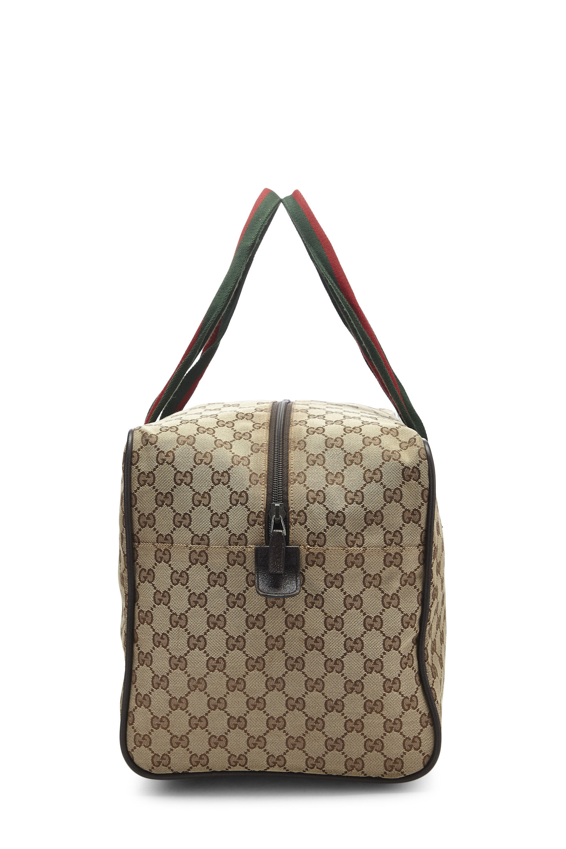 Gucci Duffle Travel Militare GG Beige Ebony Tmoro Bag Handbag Italy New