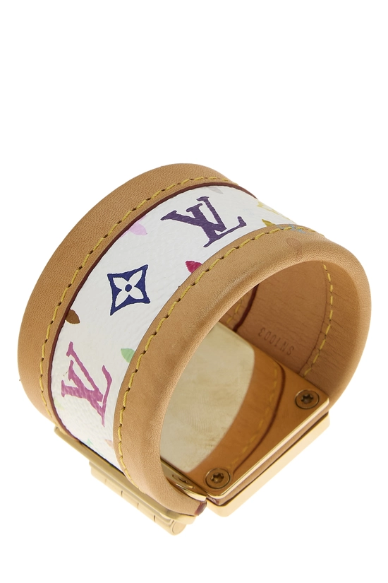 Takashi Murakami x Louis Vuitton White Monogram Multicolore Serrure, , large image number 1