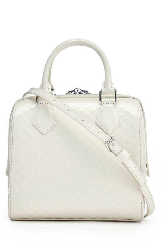 Louis Vuitton Limited Edition Cream Damier Facette Speedy Cube Bag