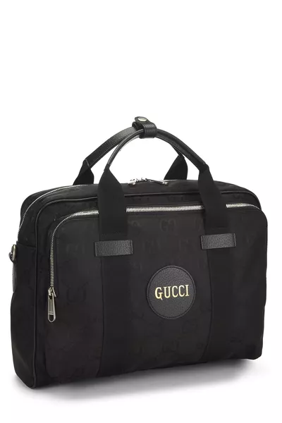 Black GG Nylon Off the Grid Briefcase, , large