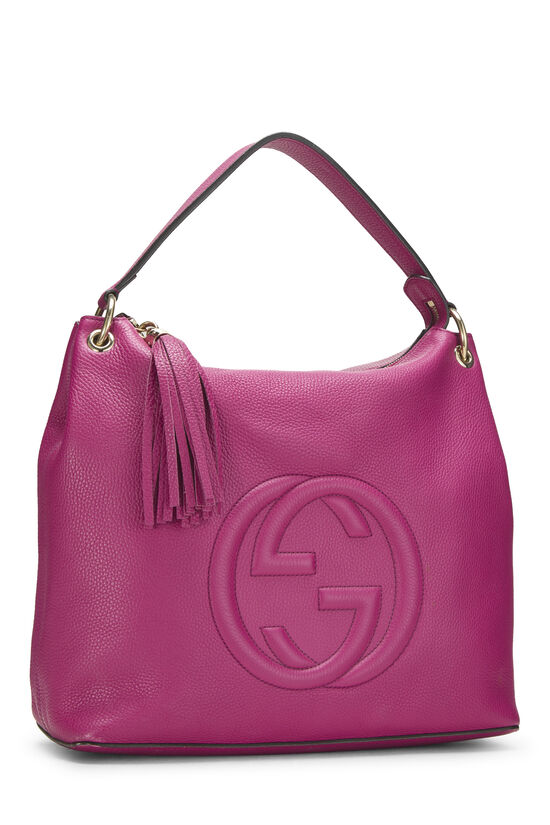 Pink Leather Soho Convertible Hobo, , large image number 1