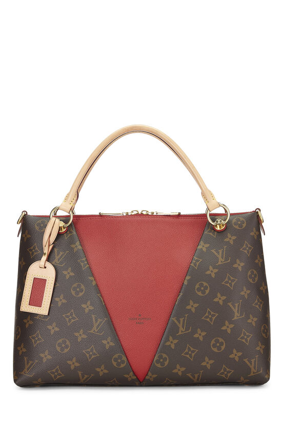 Louis Vuitton Red/Brown Monogram Canvas and Leather W PM Tote Bag