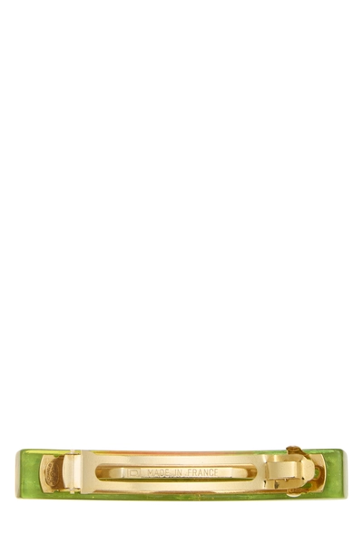 Multicolor Lucite 'CC' Barrette, , large