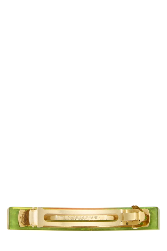 Multicolor Lucite 'CC' Barrette, , large image number 1