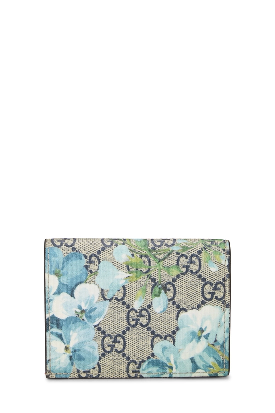 Blue GG Supreme Canvas Blooms Card Case, , large image number 2
