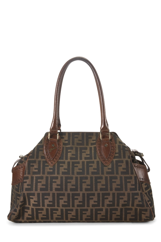 Brown Zucca Canvas Bag Du Jour Medium, , large image number 3