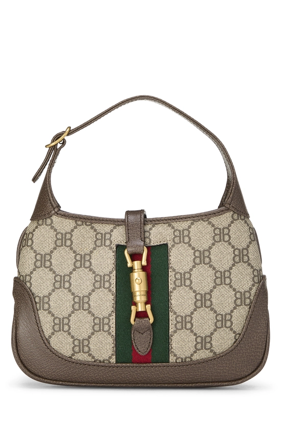 Balenciaga x Gucci Beige Coated Canvas Hacker Jackie 1961 Mini, , large image number 0