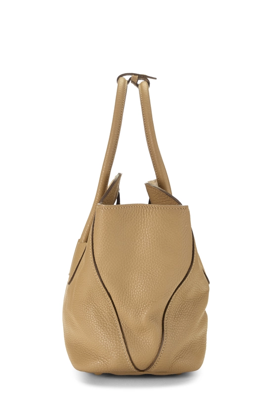Beige Vitello Daino Convertible Top Handle Tote, , large image number 2