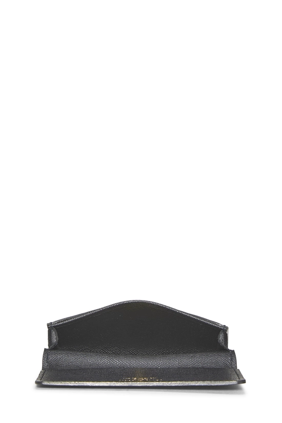 Black Epi Leather Business Card Holder , , large image number 3