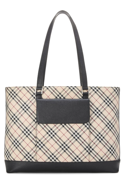 Black House Check Jacquard Pocket Tote Medium