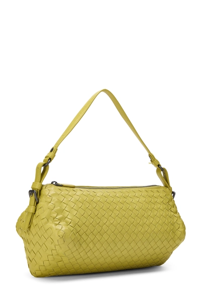 Bottega Veneta Green Intrecciato Leather Shoulder Bag — photo 2