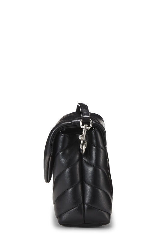 Black Chevron Calfskin Leather Lou Lou Toy, , large image number 2