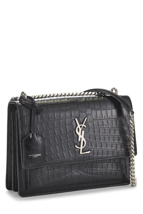 Black Embossed Leather Sunset Medium, , large image number 1