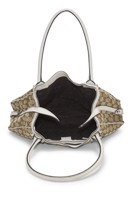 White Original GG Canvas Matchball Abbey Tote Large, , large image number 5
