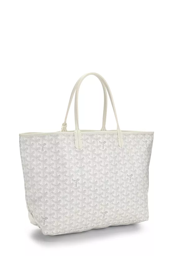 White Goyardine Canvas Saint-Louis PM, , large image number 1