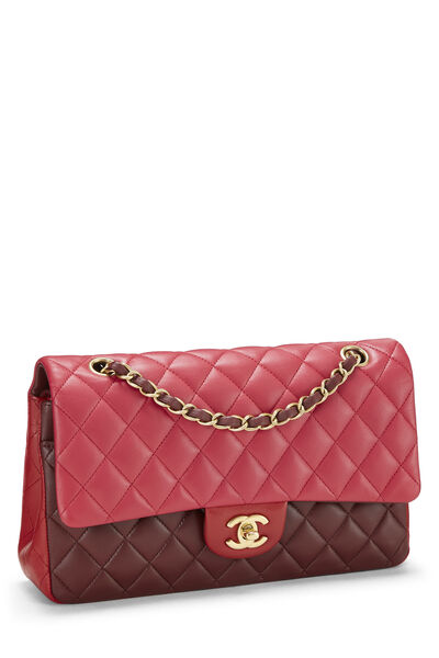 Multicolor Quilted Lambskin Classic Double Flap Medium, , large