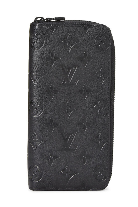 Louis Vuitton Black Monogram Shadow Zippy Vertical QJACBDZUKB002