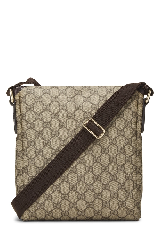 Brown GG Supreme Canvas Flap Messenger Bag Small, , large image number 3