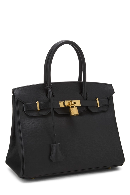 Black Epsom Birkin 30, , large image number 1