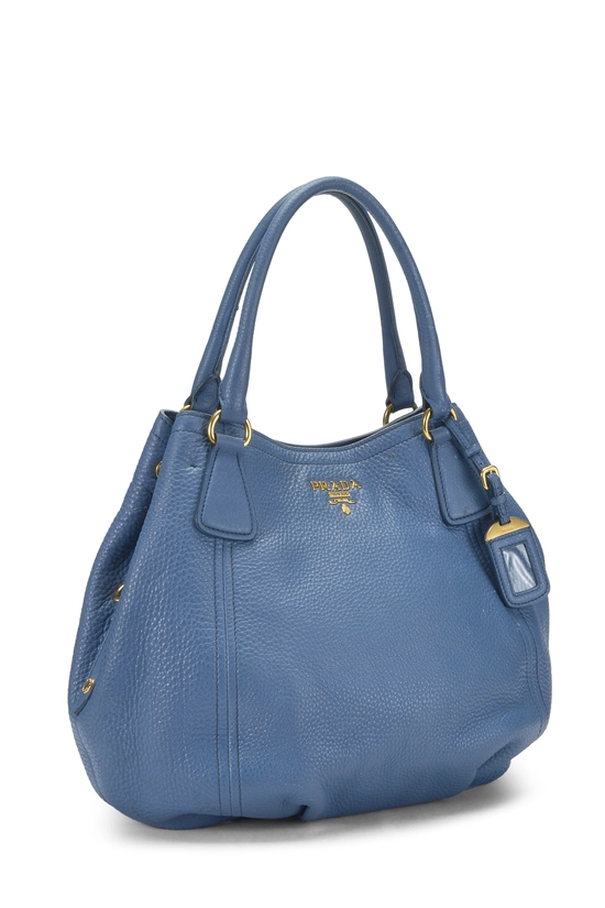 Blue Vitello Daino Sacca 2 Manici, , large image number 1