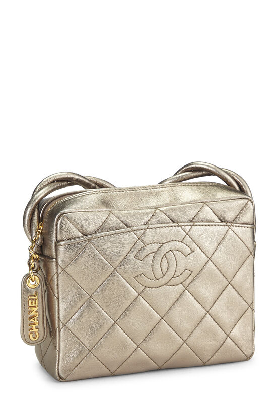 Chanel Metallic Gold Quilted Lambskin Shoulder Bag Mini Chanel Metallic Gold Quilted Lambskin Shoulder Bag Mini