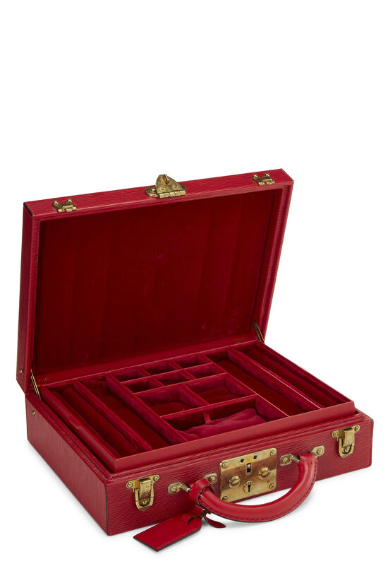 Red Epi Boite Bijoux Jewelry Case