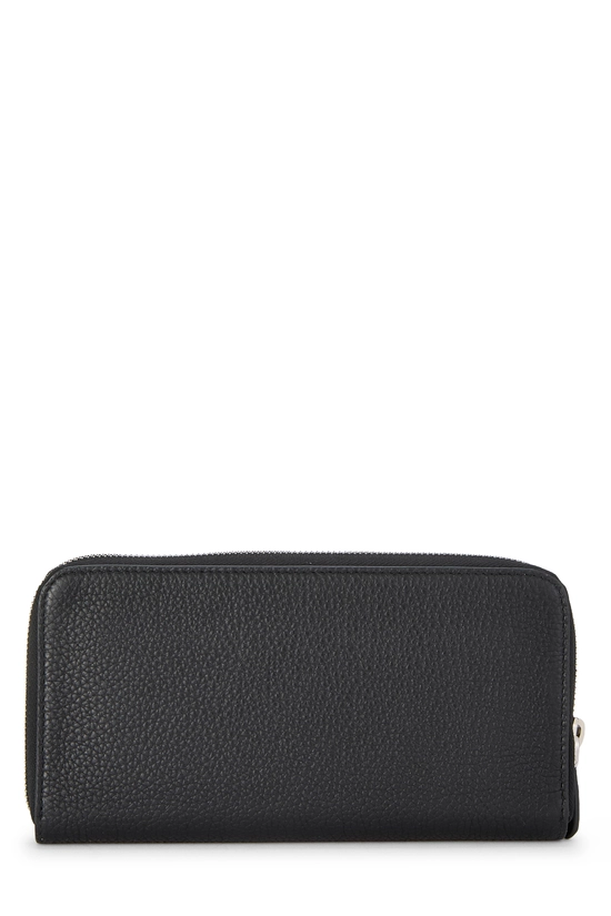 Black Vitello Daino Continental Wallet, , large image number 2