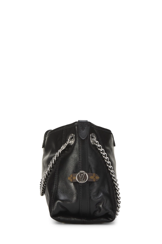 Pre-Owned Black Lambskin Carry All Vibe BB QJB8MX1IK2000