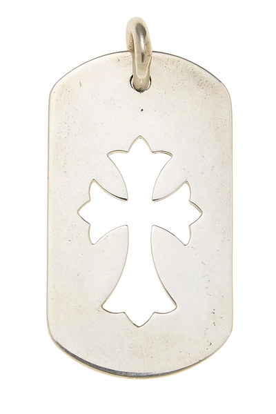 Sterling Silver Cross Dog Tag