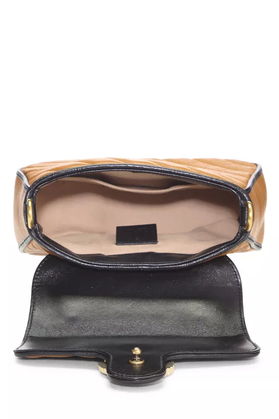 Orange Leather GG Marmont Top Handle Bag Mini, , large image number 5