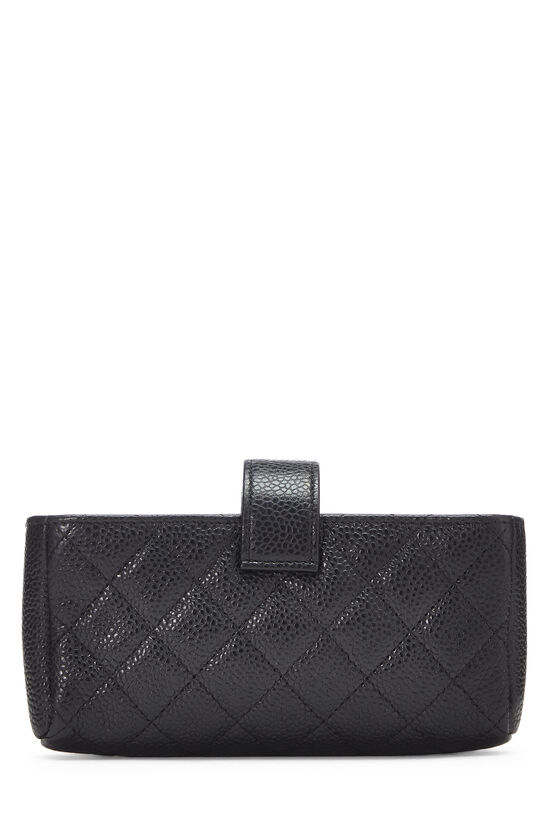 Chanel Black Quilted Caviar Pouch Q6A0MK0FKB012