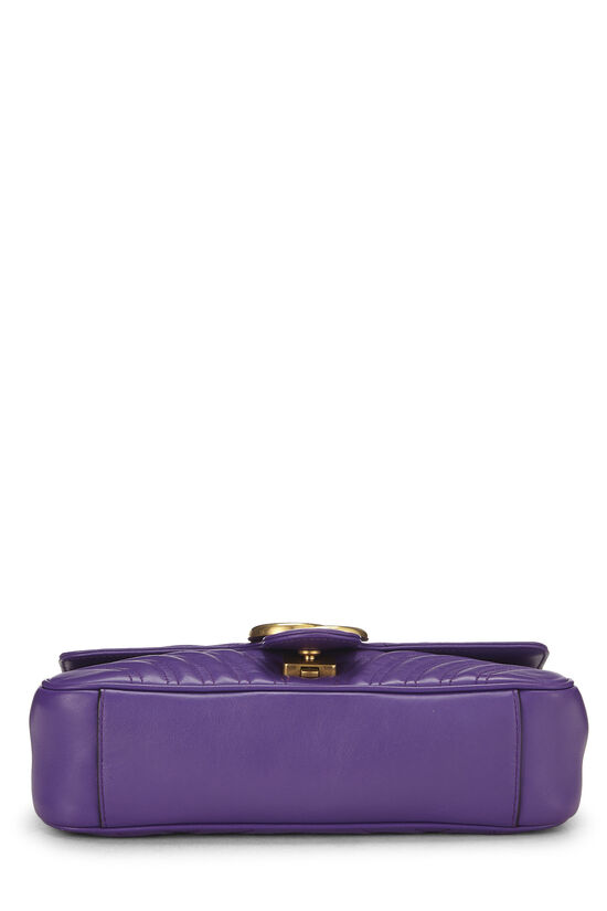 Purple GG Marmont Shoulder Bag Small, , large image number 4