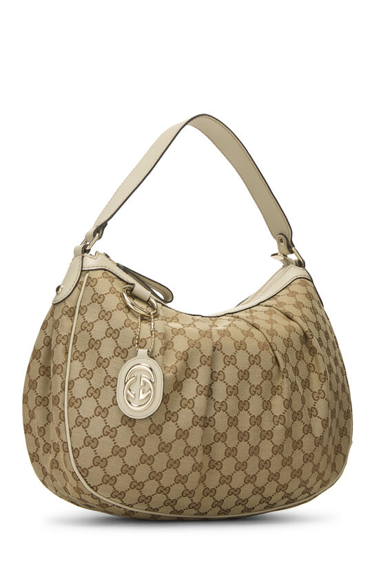 White Original GG Canvas Sukey Hobo, , large image number 1
