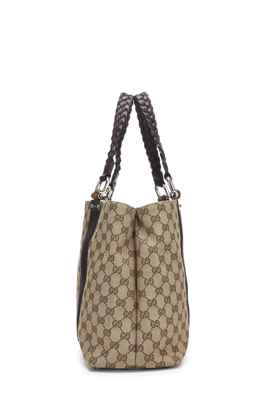 Original GG Canvas Bamboo Bar Tote, , large image number 2