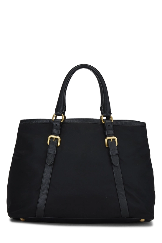 Black Nylon Convertible Tote, , large image number 4
