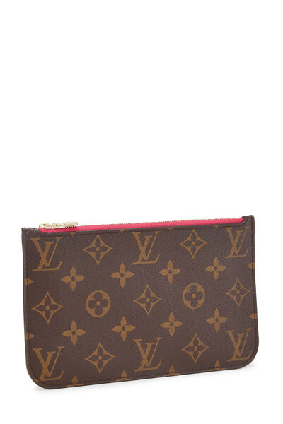 Pink Monogram Neverfull Pouch PM, , large