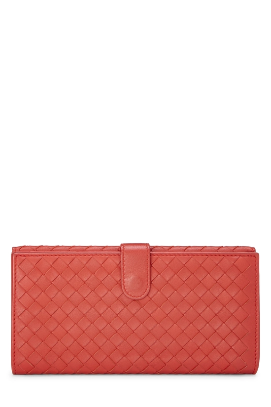 Orange Intrecciato Wallet, , large image number 2