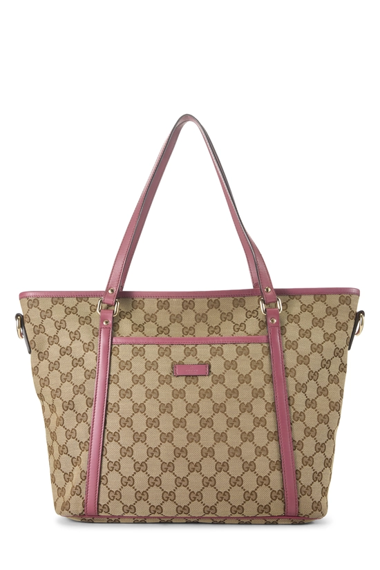 Pink Original GG Canvas Tote, , large image number 0