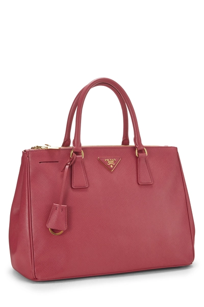 Pink Saffiano Executive Tote Small, , large