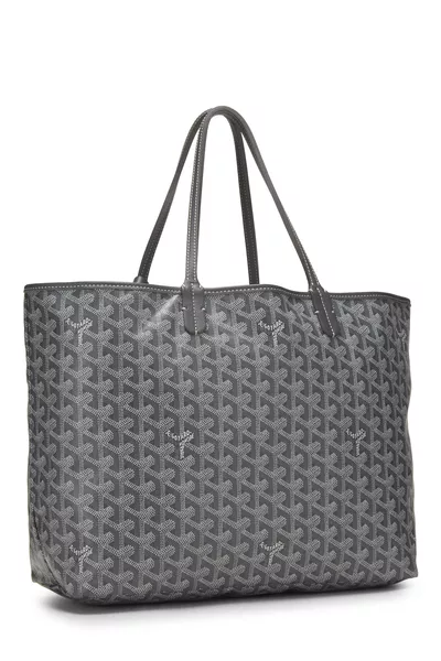 Grey Goyardine Canvas Saint-Louis PM, , large