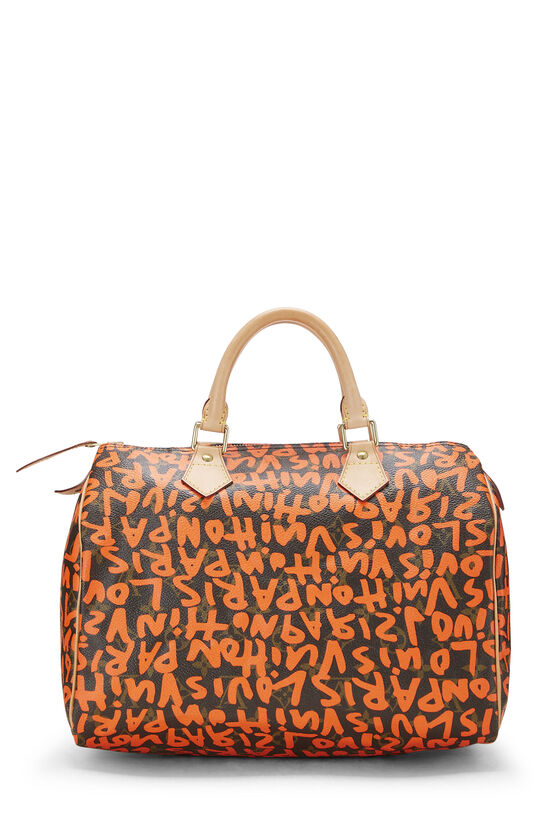 Stephen Sprouse x Louis Vuitton Orange Graffiti Speedy 30, , large image number 3
