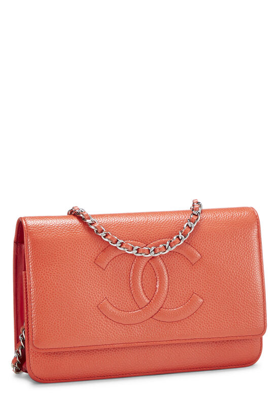 Orange Caviar Timeless 'CC' Wallet on Chain, , large image number 3