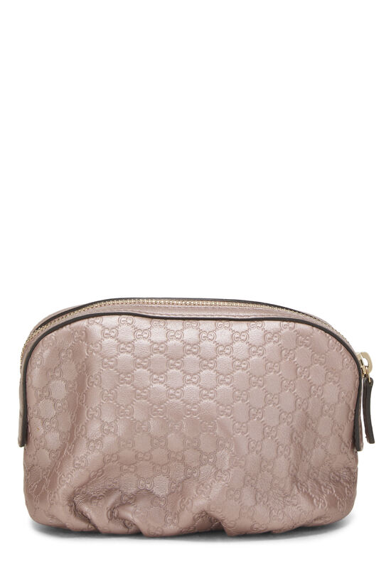 Pink Microguccissima Cosmetic Pouch, , large image number 3