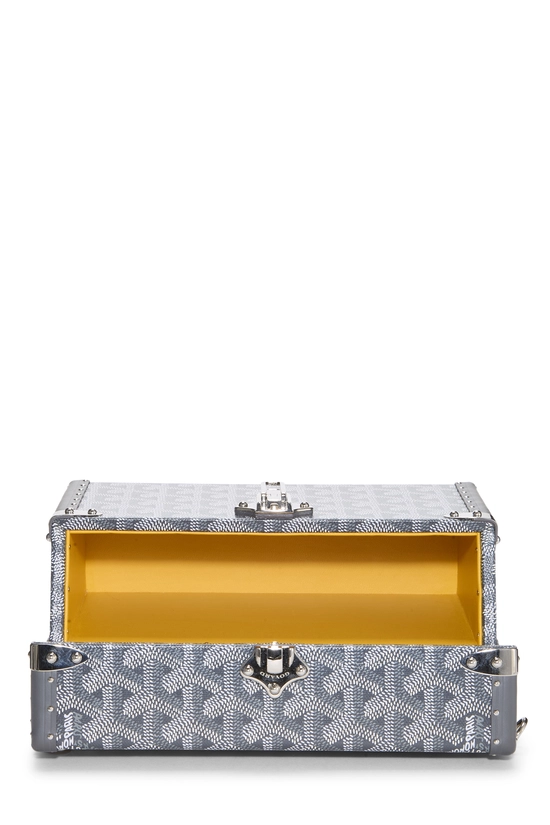 Grey Goyardine Canvas Cassette Trunk, , large image number 5