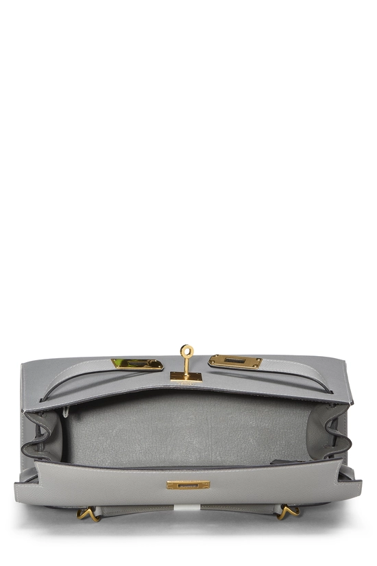 Gris Mouette Epsom Kelly Sellier 28, , large image number 5