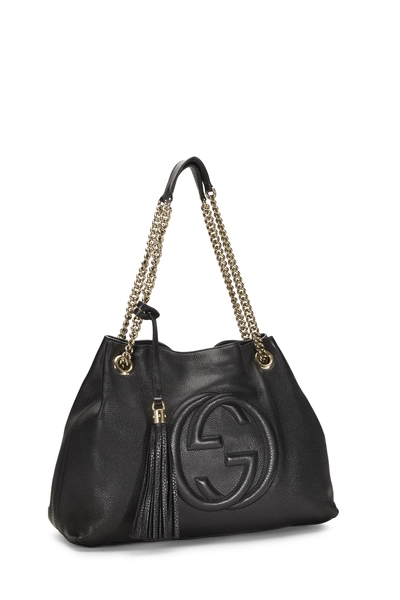 Gucci Black Leather Soho Chain Tote — photo 2